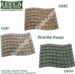 Black light grey granite wavy paver