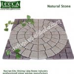 Red porphyry yellow granite rectangular natural paving stone