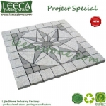 Peacock tail paving stone driveway paver