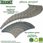 Landscape garden decorative stone peacock tail paver