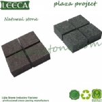 Light grey granite cobbles mat carpet stone