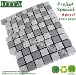 Cobble carpet stone paving mats