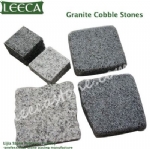 Varied granite stone cube cobbles