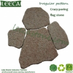 Crazy paving slabs carpet stone