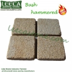 Bush hammered G654 stone cube