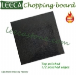 Black chopping block butcher board