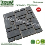 Round pattern paver mesh cobbles Dubai