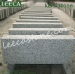 Grey granite kerb stone chamfer edges