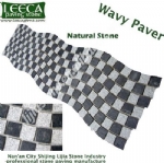 Natural surface saw cut edges granite mats