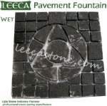 Lava stone pattern fountain paver