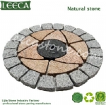 Mesh cobbles cube pattern paving Doha