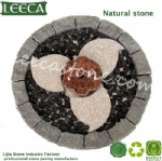 Decorative garden stones round paving stone