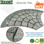 Driveway mesh grey granite natural paving stone