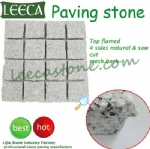 White granite mesh cobblestone paving