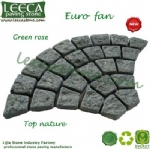 Tumbled basalt stone driveway mats Bahrain paving