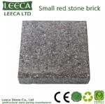 Small natural granite red stone brick