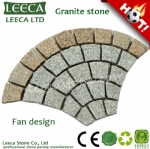 Fish scale flamed granite paving stone 