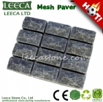 Saudi Arabia gray tumbled mesh stone pavings