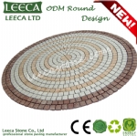 ODM round pattern mesh back paving stone 