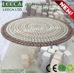 ODM round pattern mesh back paving stone 