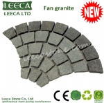 Fan granite paving stone mat