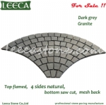 Wholesale paving stones on net, fan shape cobble stone