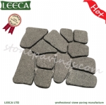 Dark grey granite patio paver flamed paving stone