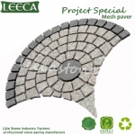 European fan pattern pavement stonemesh back pavers