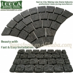 Granite cobblestone pavers mesh cobblestone pavers