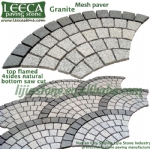 Granite cobblestone pavers mesh cobblestone pavers