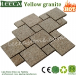 Yellow G682 mesh paving stone