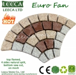 Doha paving stones on net fan pattern cobblestone 