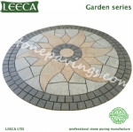 Paver patio patterns granite cobble paving stone circle