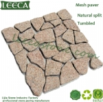 LEECA pavement black granite pavers mesh