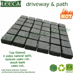 LEECA pavement black granite pavers mesh